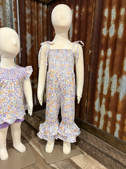 Violet Garden Smocked Romper
