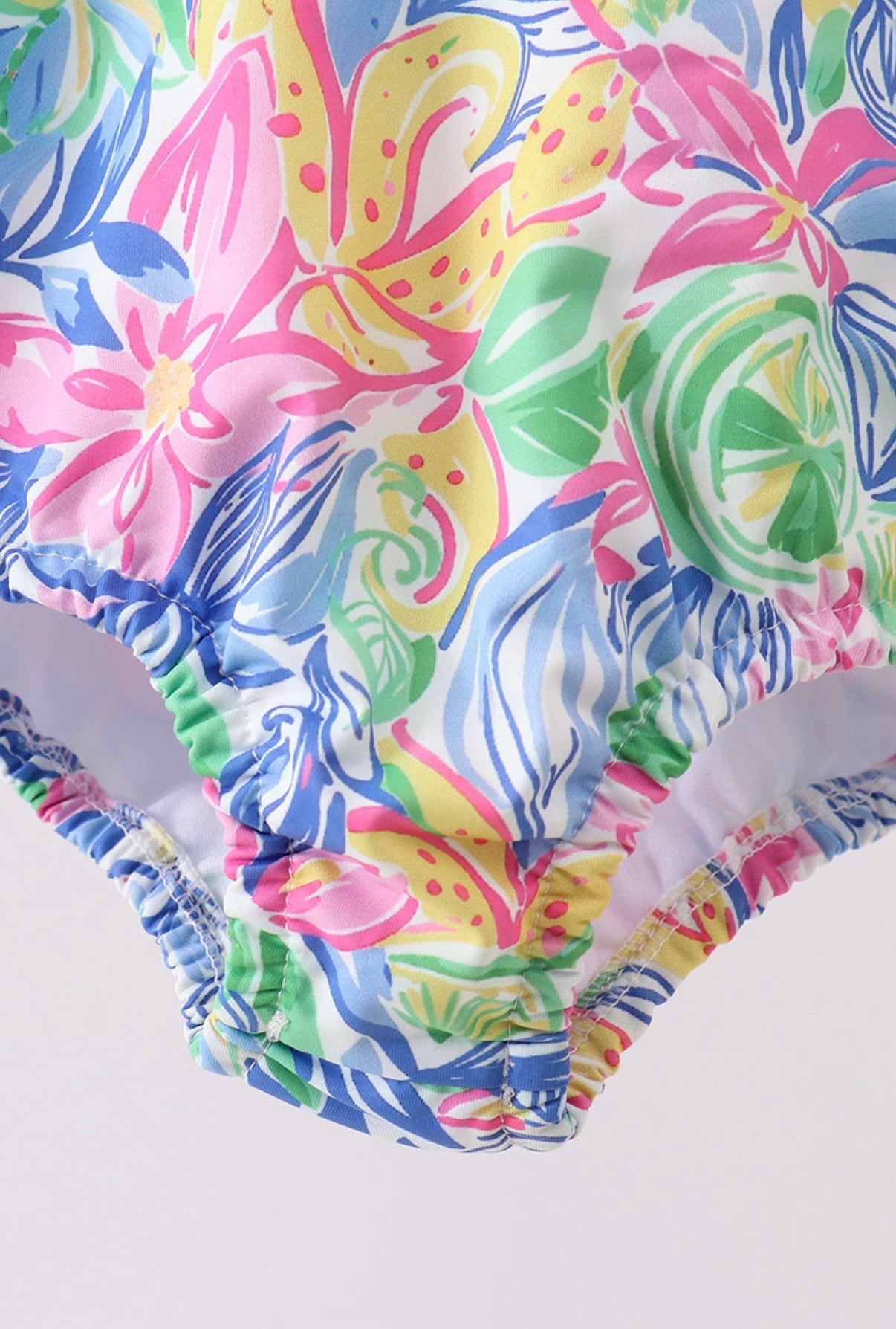 Neon Summer One-Piece Swimsuit