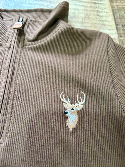 Brown Buck 1/4 Zip Pullover