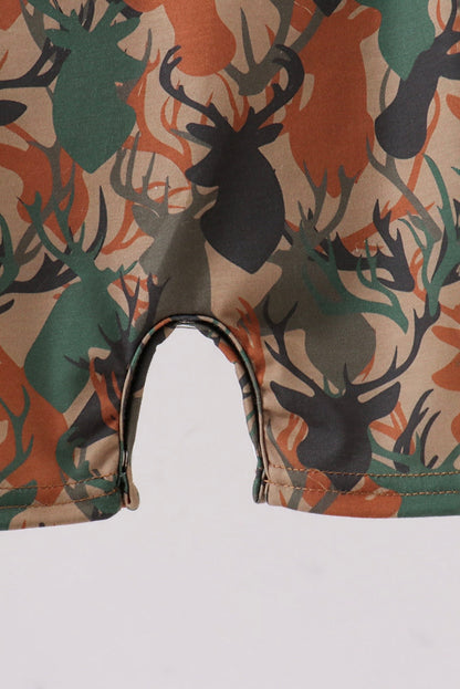 Antler Embroidered Overalls