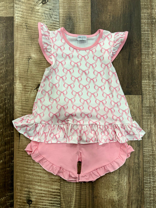 Pretty in Pink Shorts Set