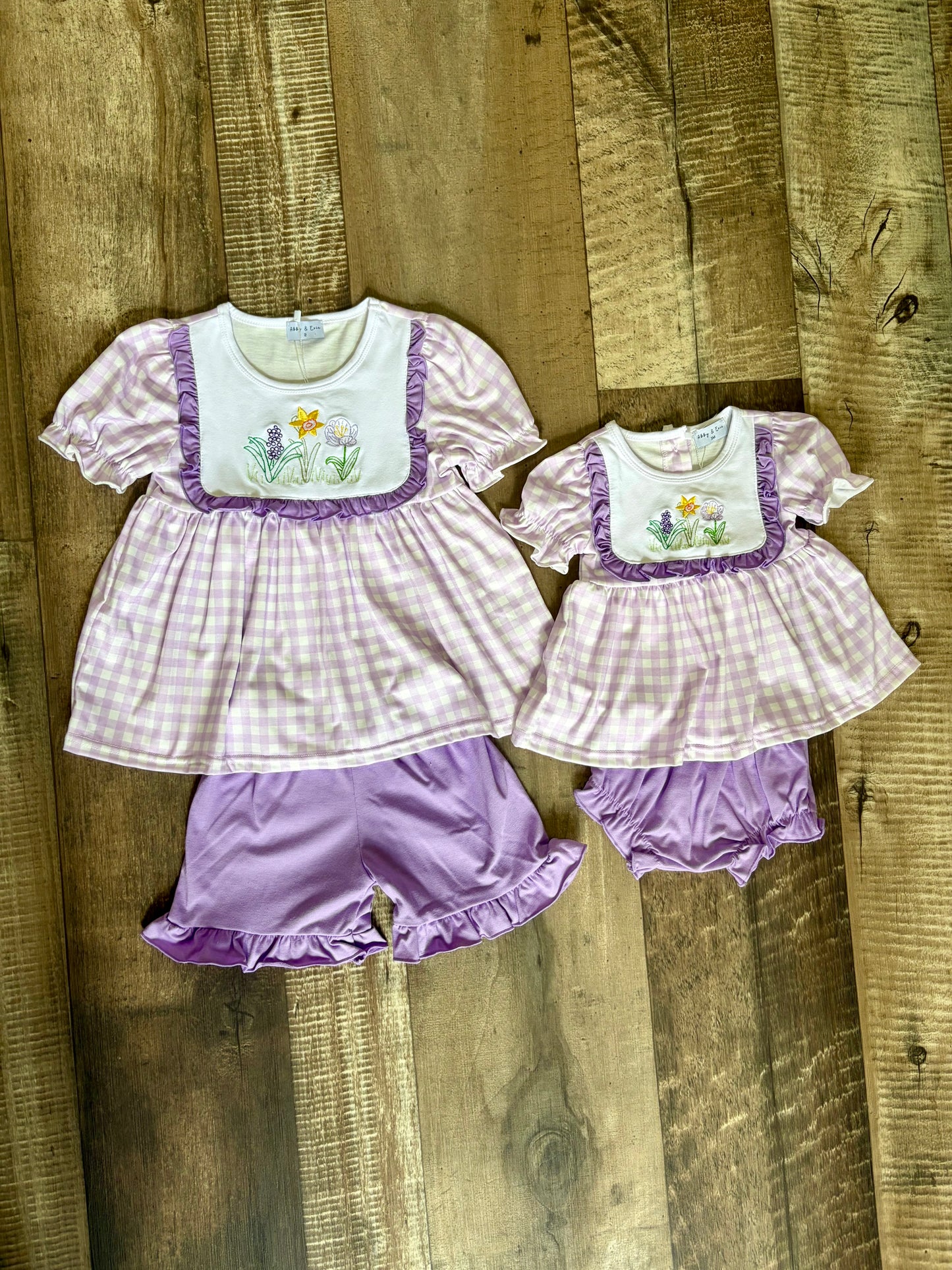 Lovely Lavender Bloomer Set