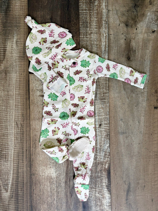 Succulent Sweetie Footie