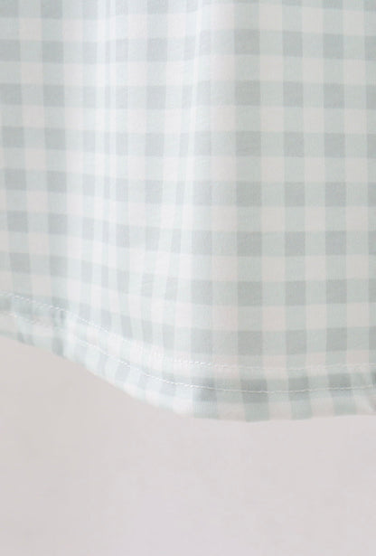 Sage Gingham He is Risen Dress