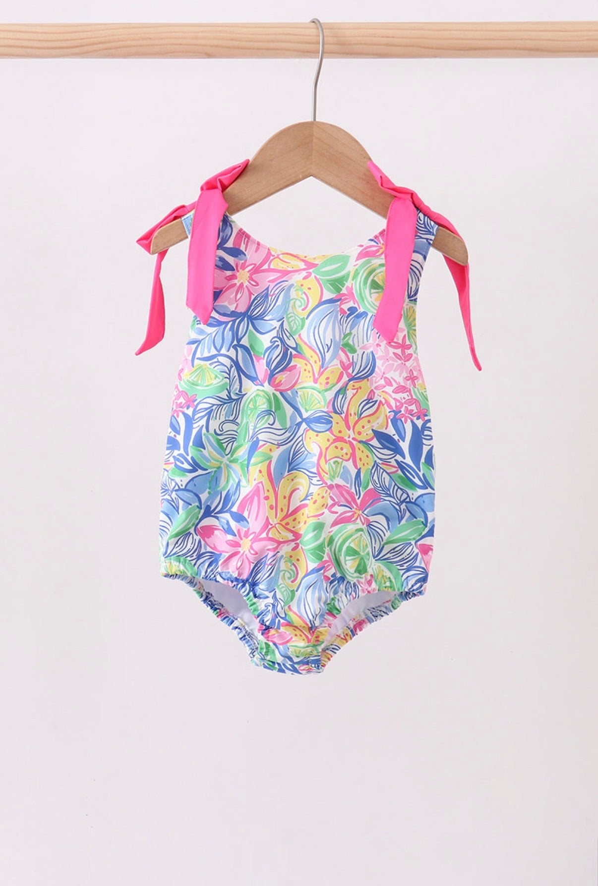 Neon Summer One-Piece Swimsuit