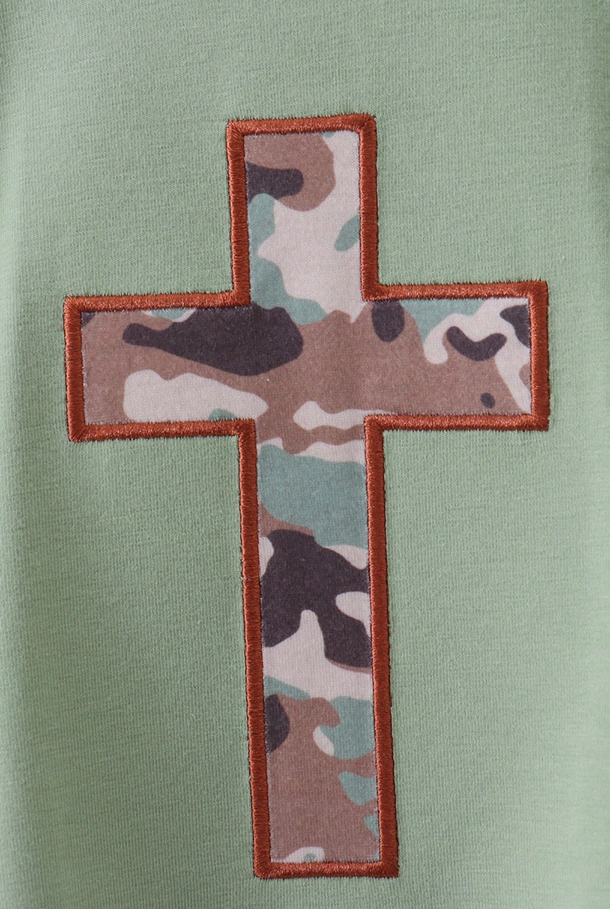 Camo Cross Applique Romper