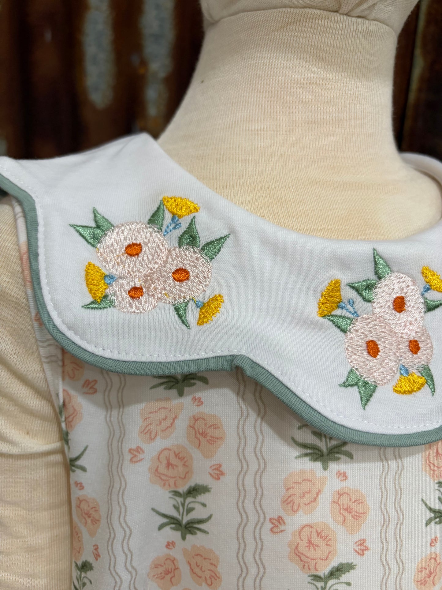 Petals and Sage Embroidered Dress