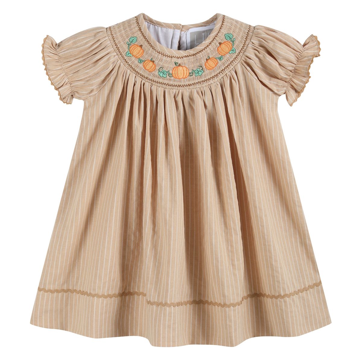 Pumpkin Pinstripes Dress