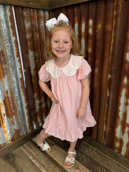 Pink Gingham Dress