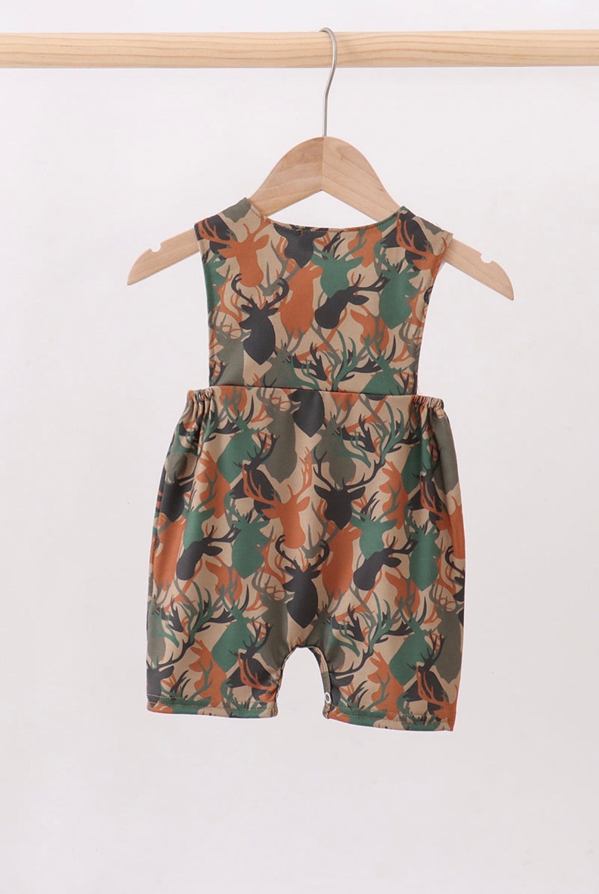 Antler Embroidered Overalls