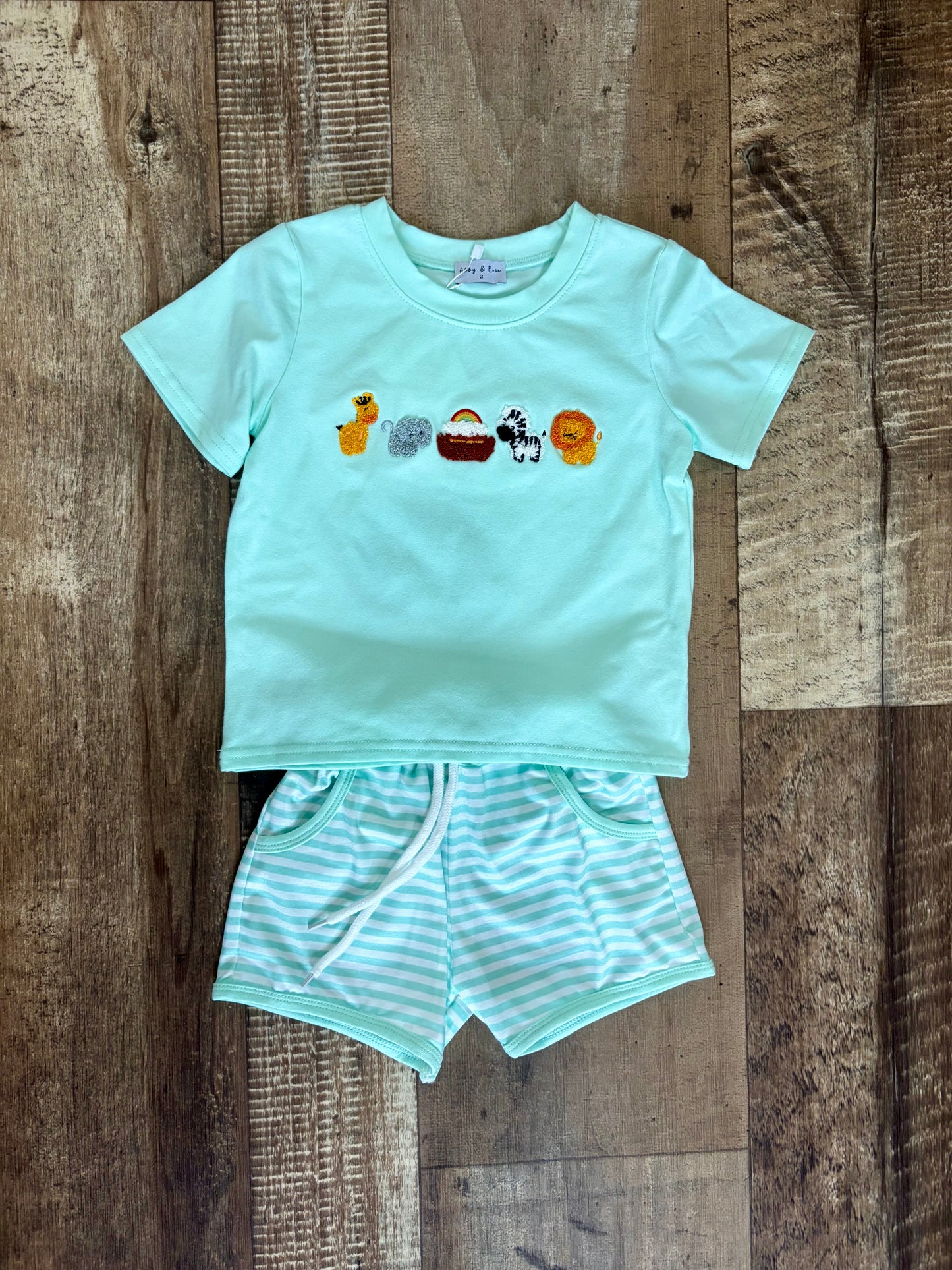 Noah’s Ark French Knot Boys Set
