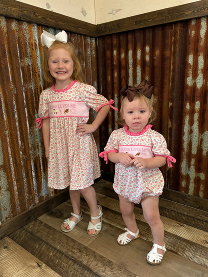 Jesus Loves Me Embroidered Bubble