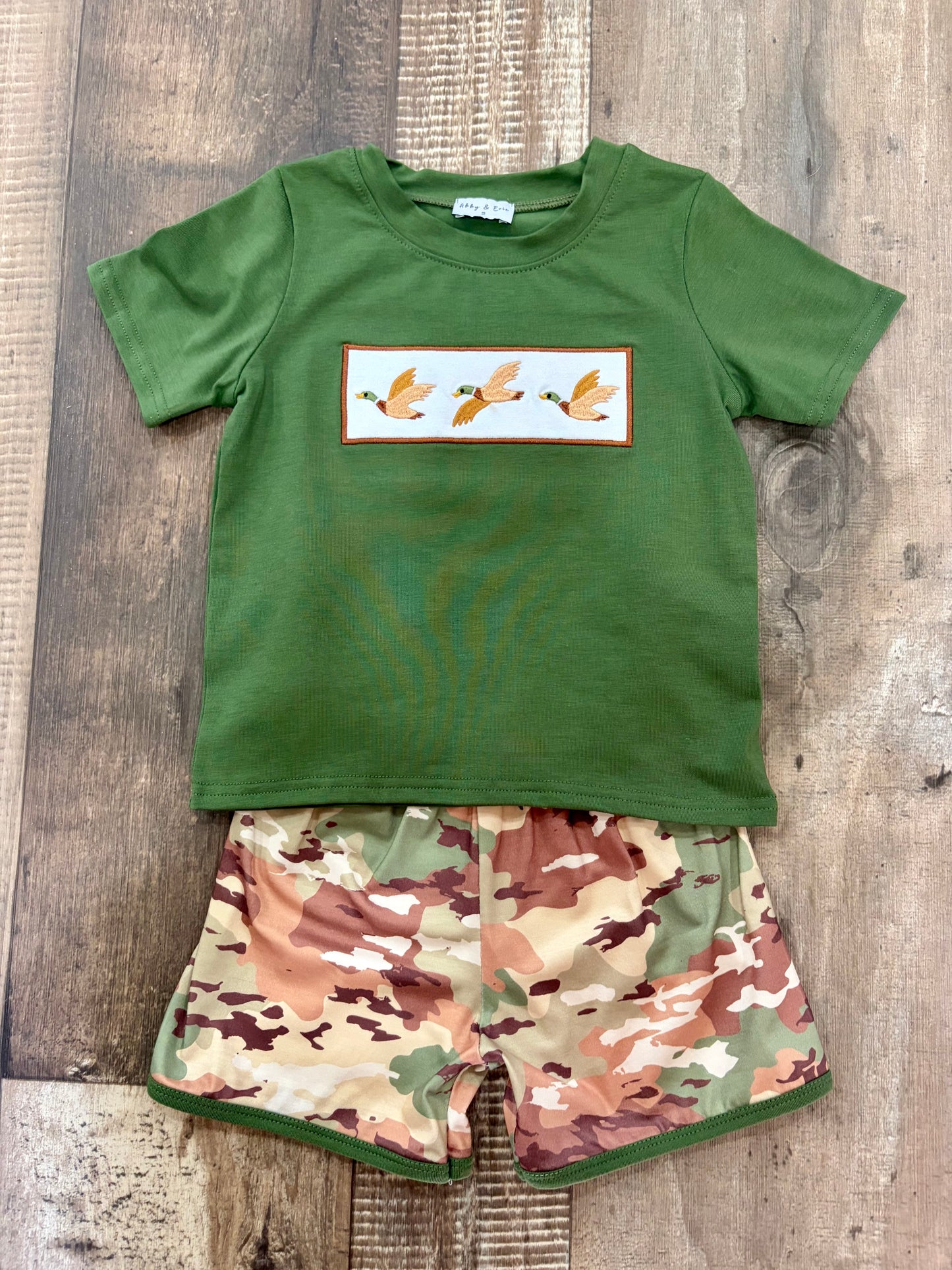 Duck Camo Embroidered Set
