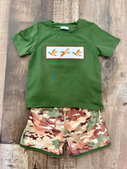 Duck Camo Embroidered Set