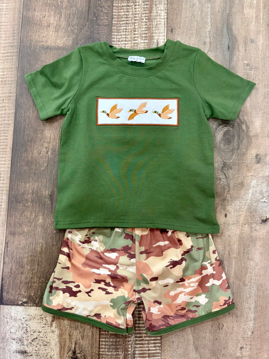 Duck Camo Embroidered Set