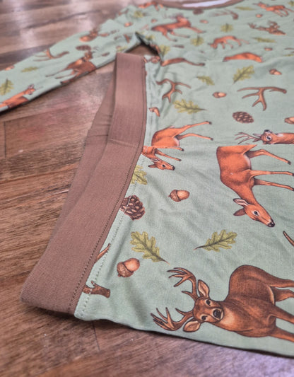 In the Woods (Green) Pajama Set