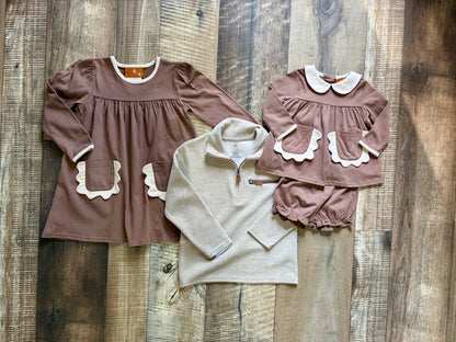 Little Darling Brown Bloomer Set
