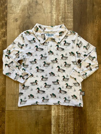 Greenhead Long Sleeve Polo