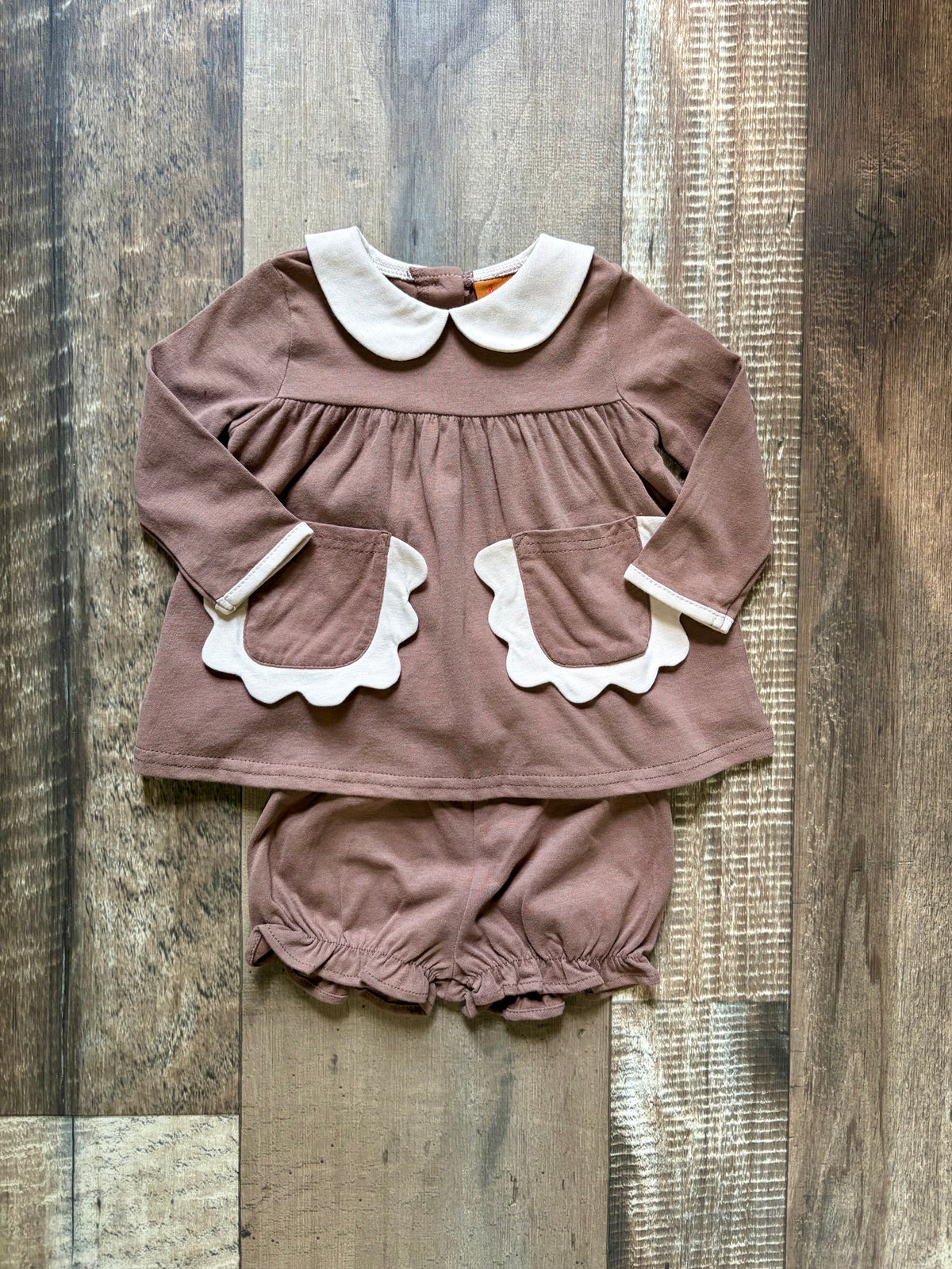 Little Darling Brown Bloomer Set