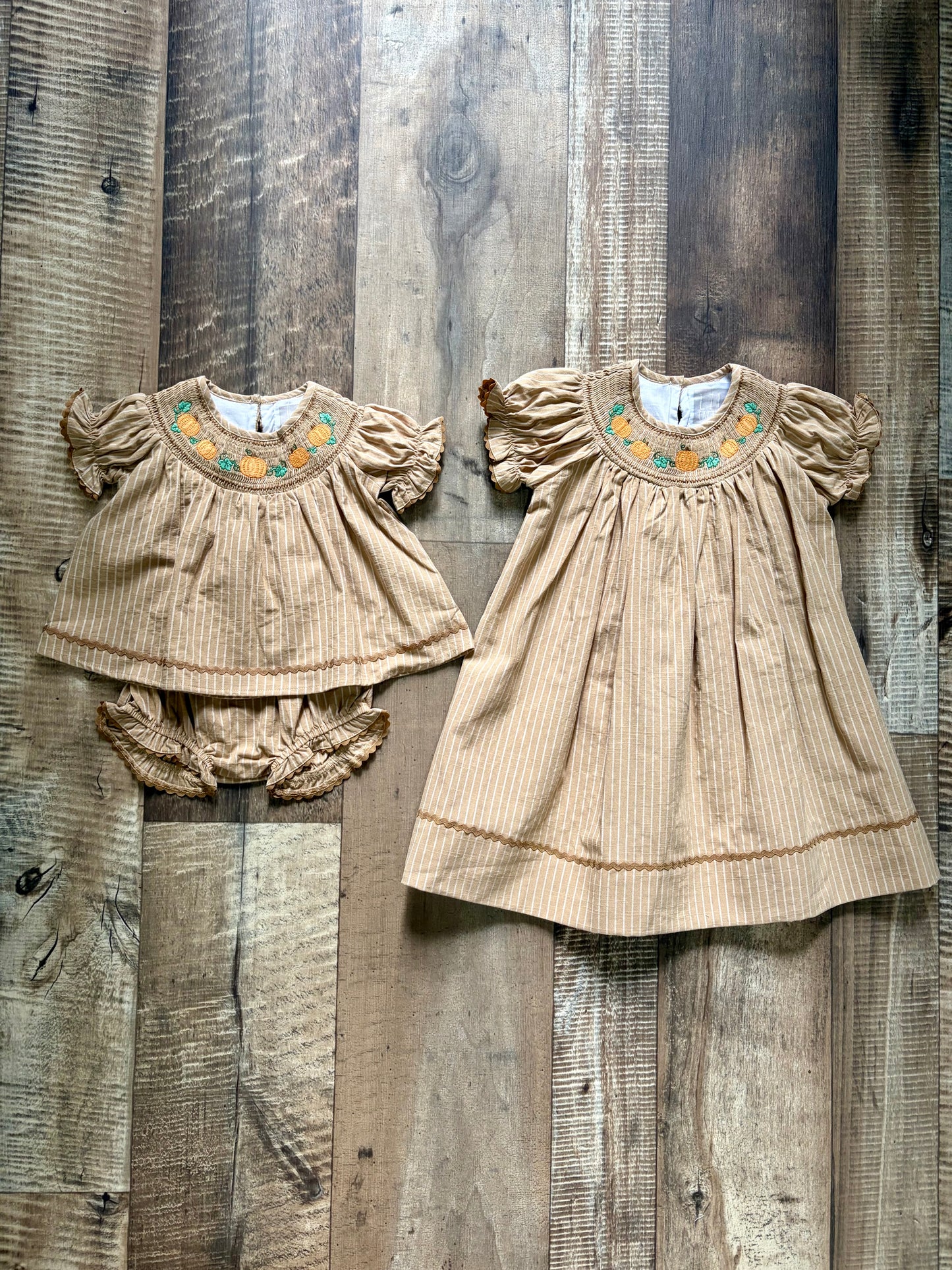 Pumpkin Pinstripes Bloomer Set