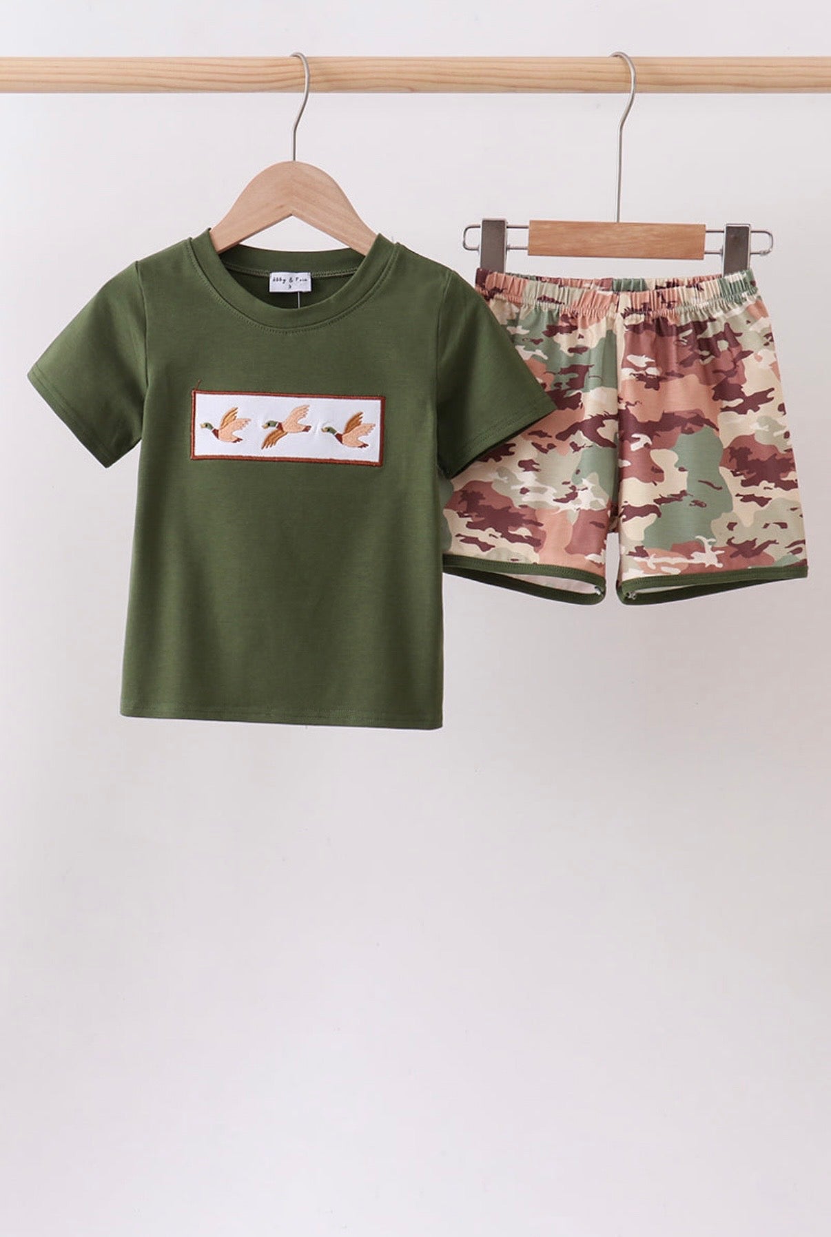 Duck Camo Embroidered Set