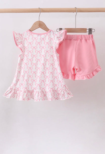 Pretty in Pink Shorts Set