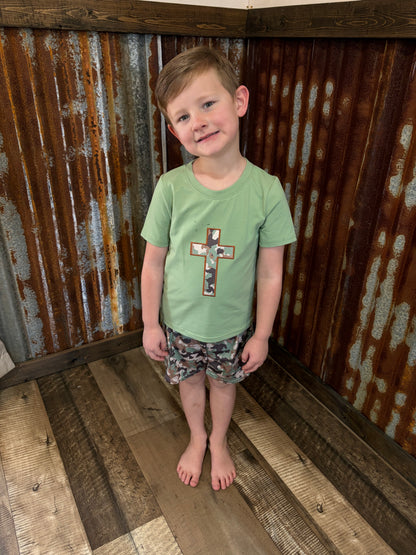 Camo Cross Applique Set