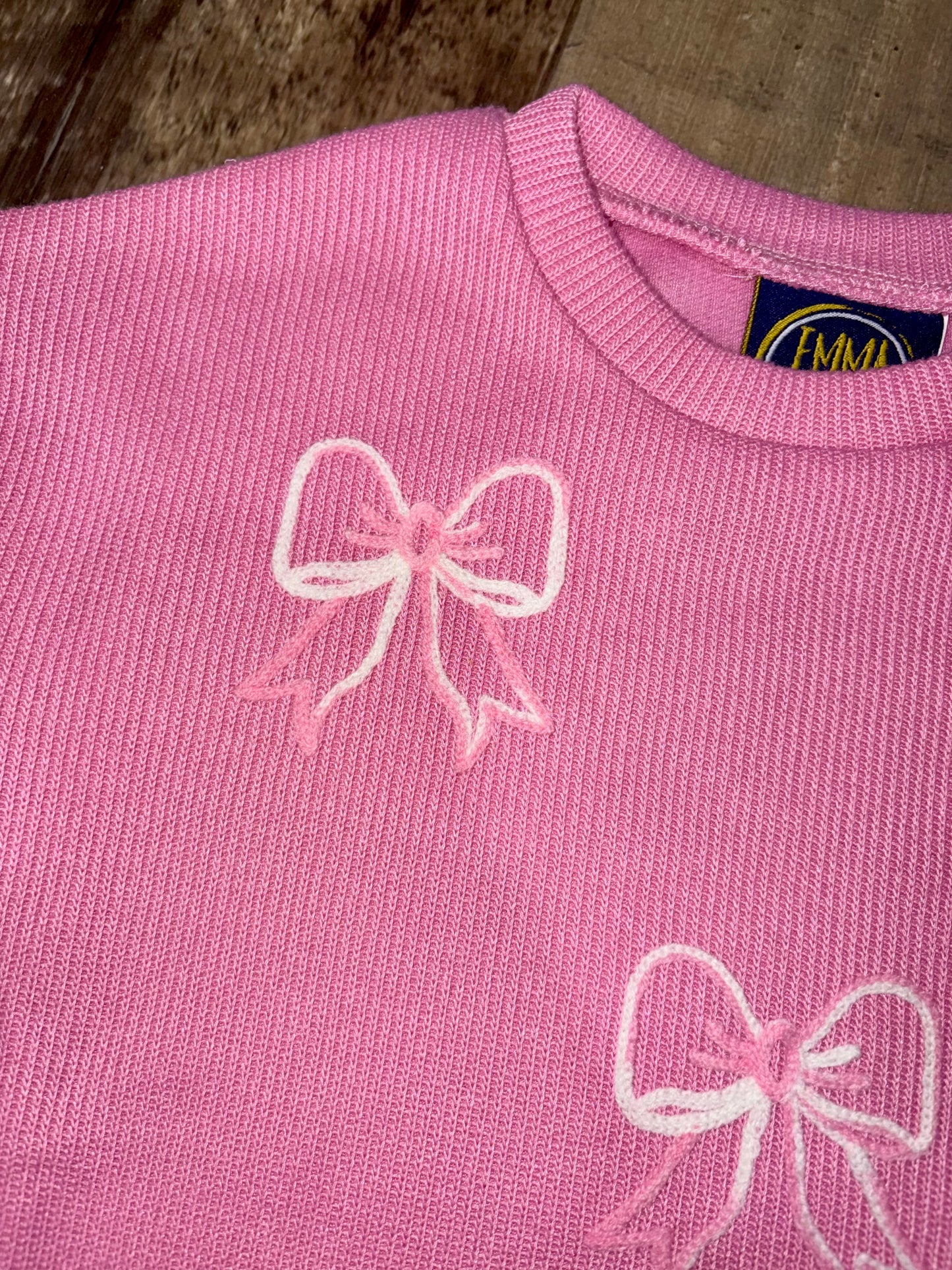 Pink Bow Sweater