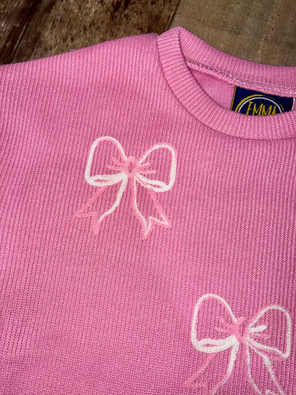 Pink Bow Sweater