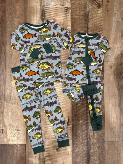 Freshwater Fishies Bamboo Pajamas