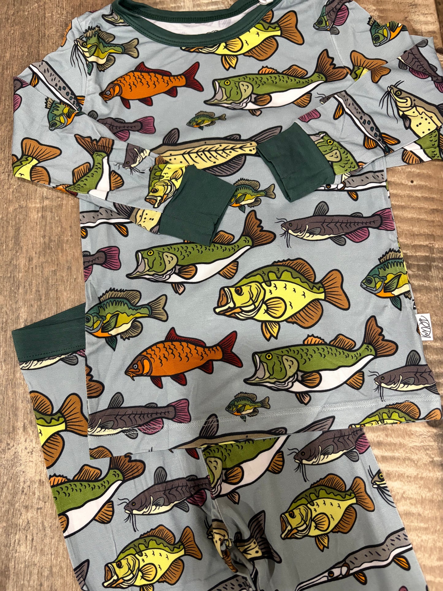Freshwater Fishies Bamboo Pajamas