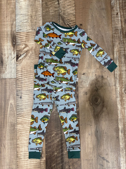 Freshwater Fishies Bamboo Pajamas