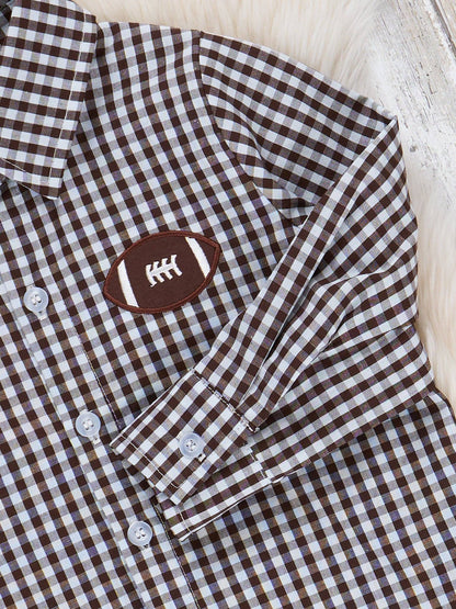 Football Embroidered Polo