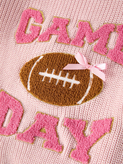 Football Light Pink Sweater