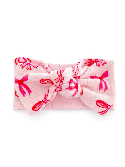 Tickled Pink Headband Bow