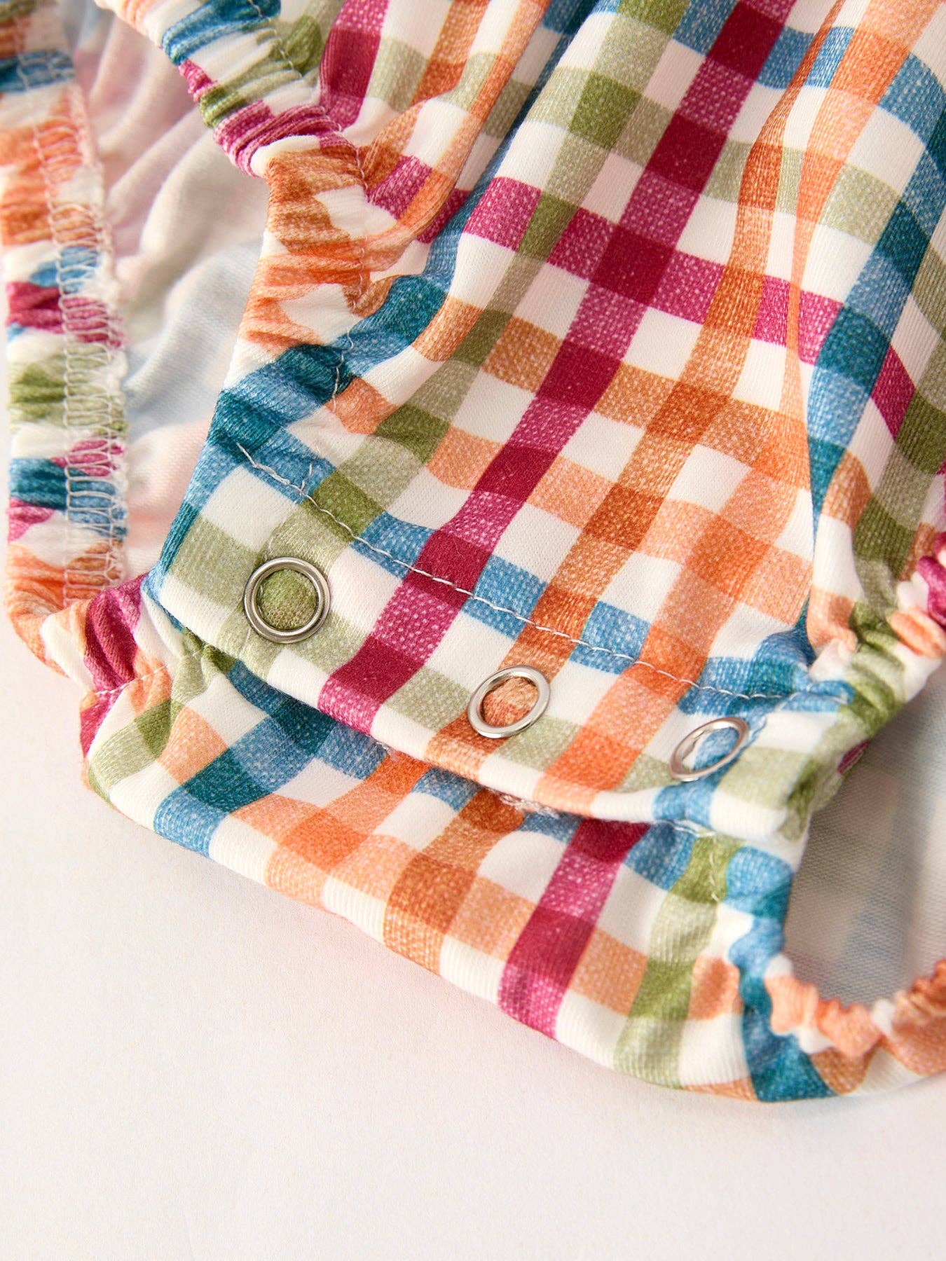 Thanksgiving Plaid Embroidered Bubble