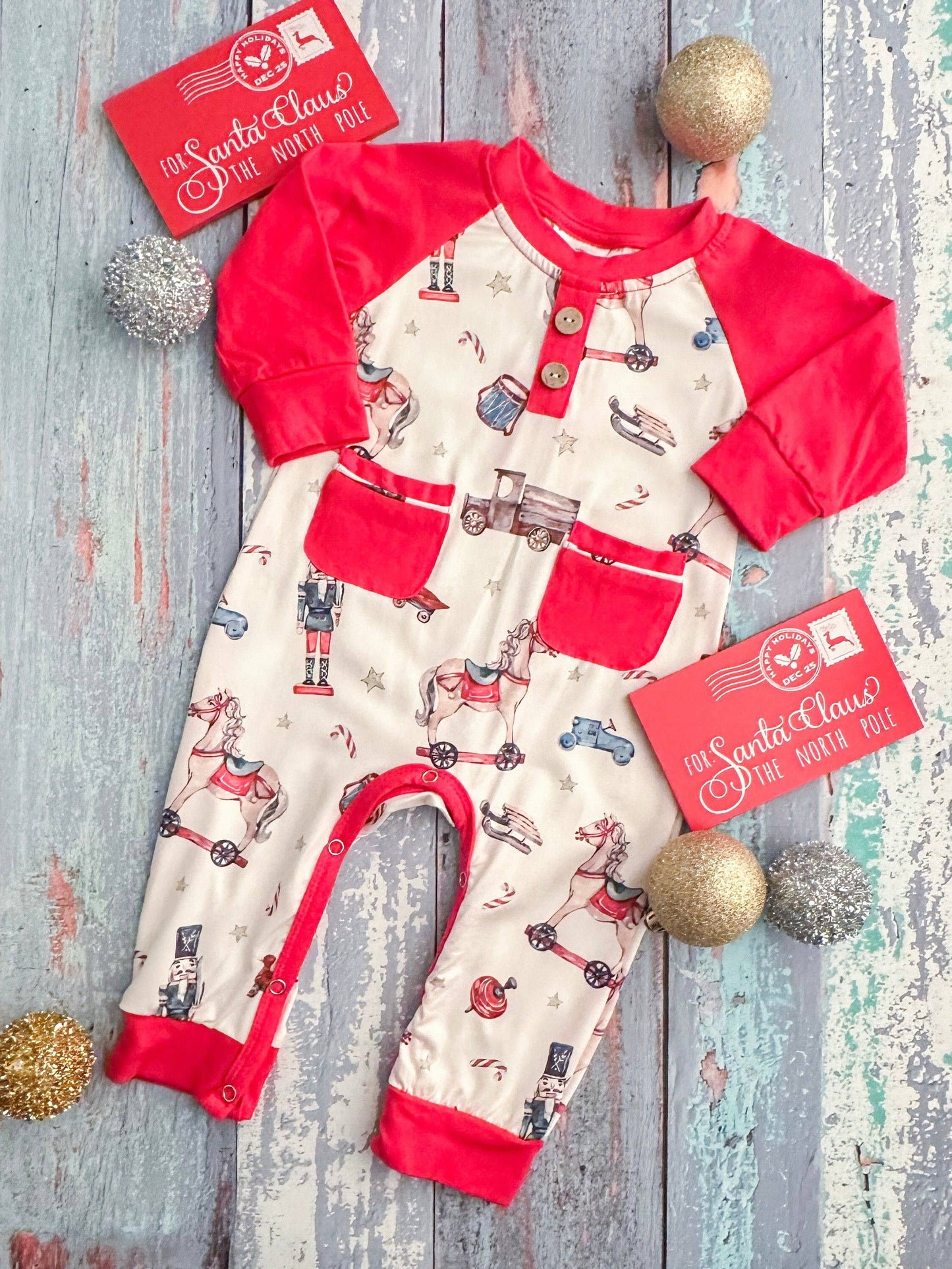 Vintage Christmas Long Sleeve Outfit