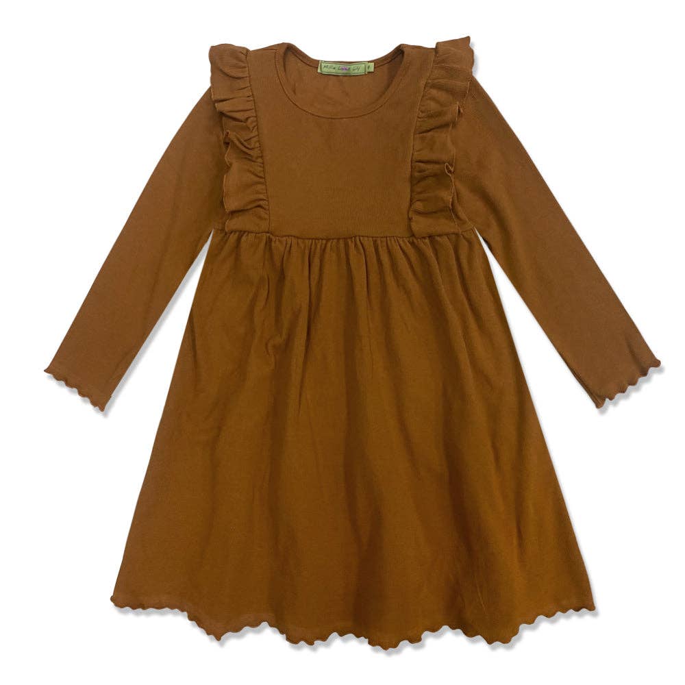 Caramel Ruffle Dress