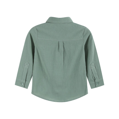 Sage Green Mallard Long Sleeve Polo